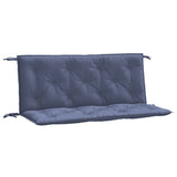 Vidaxl Gartenbank Kissen 2 Stcs 120x50x7 cm Oxford Stoff Marine Blau - afbeelding 2
