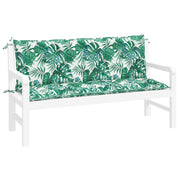 Vidaxl Gartenbank Kissen 2 ST 150x50x7 cm Oxford Stoffblattmuster - afbeelding 3