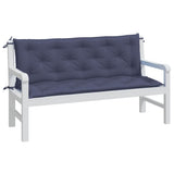 Vidaxl Gartenbank Kissen 2 ST 150x50x7 cm Oxford Stoff Marine Blau - afbeelding 3