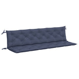 Vidaxl Gartenbank Kissen 2 ST 200x50x7 cm Oxford Stoff Marine Blau - afbeelding 2