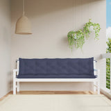 Vidaxl Gartenbank Kissen 2 ST 200x50x7 cm Oxford Stoff Marine Blau - afbeelding 1