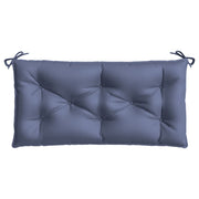 Vidaxl Gartenbank Kissen 110x50x7 cm Oxford Stoff Marine Blau - afbeelding 2