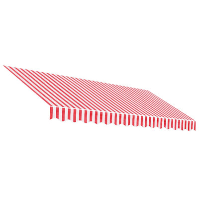 Vidaxl Ersatztuch für Luifel gestreift 3,5 x 2,5 m rot und weiß