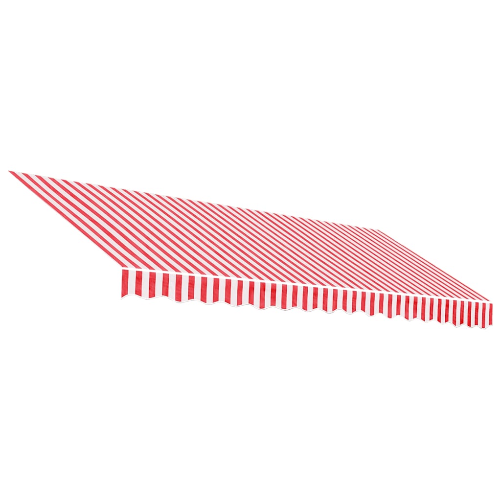Vidaxl Ersatztuch für Luifel gestreift 4x3 m rot und weiß