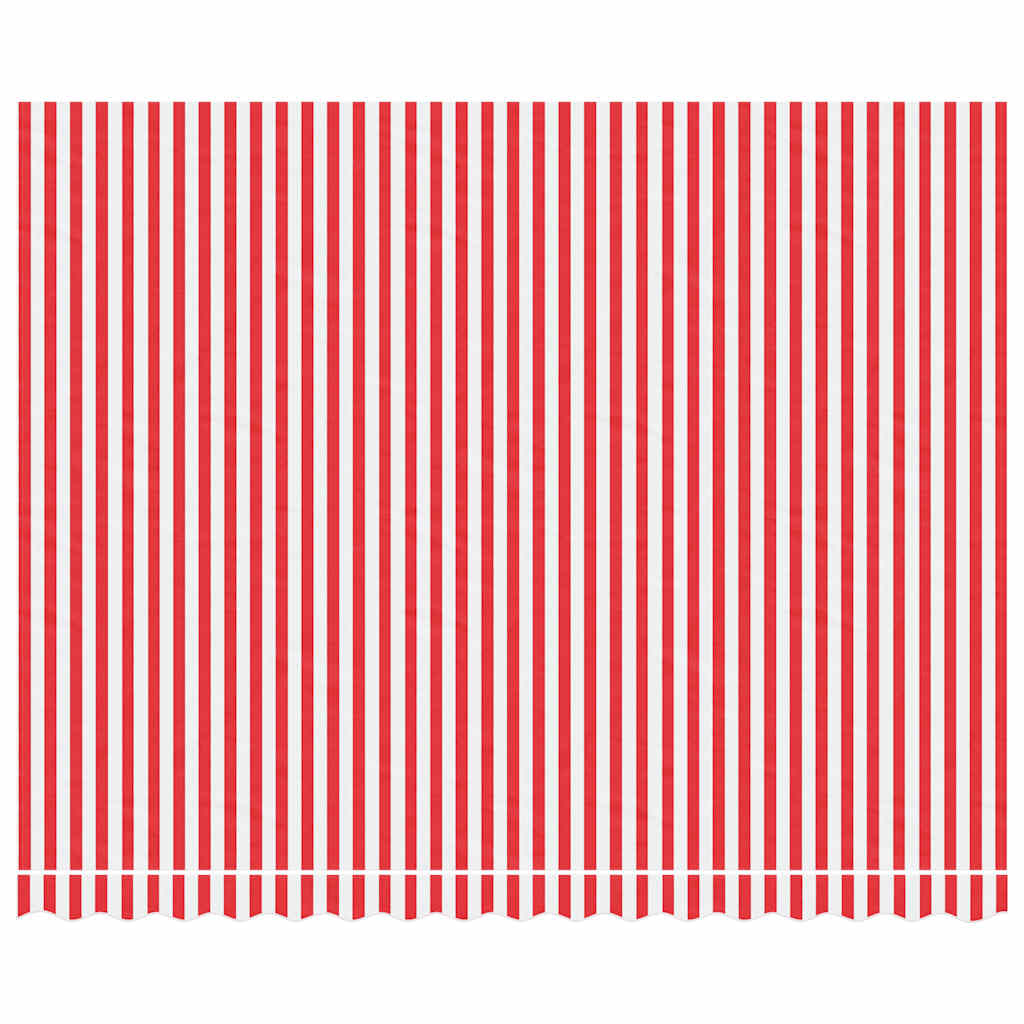 Vidaxl Ersatztuch für Luifel gestreift 4x3 m rot und weiß