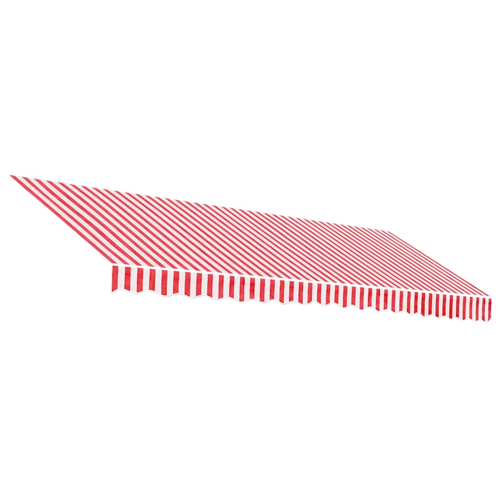 Vidaxl Ersatztuch für Luifel gestreift 4,5 x 3,5 m rot und weiß