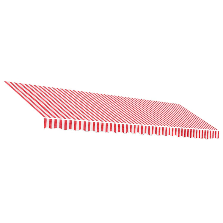Vidaxl Ersatztuch für Luifel gestreift 5x3 m rot und weiß