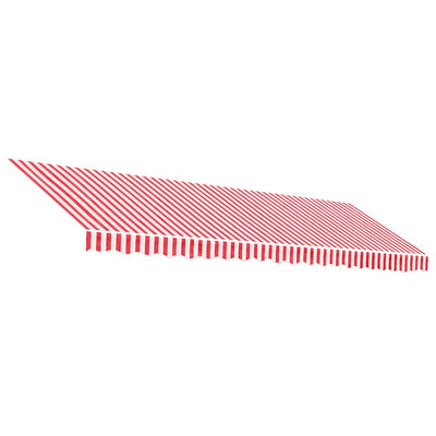 Vidaxl Ersatztuch für Luifel gestreift 5x3 m rot und weiß