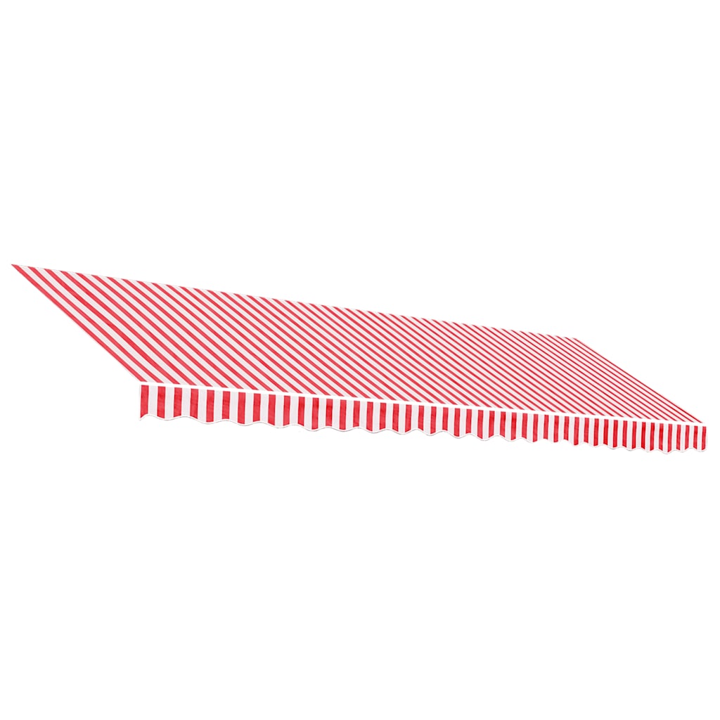 Vidaxl Ersatztuch für Luifel gestreift 5x3,5 m rot und weiß
