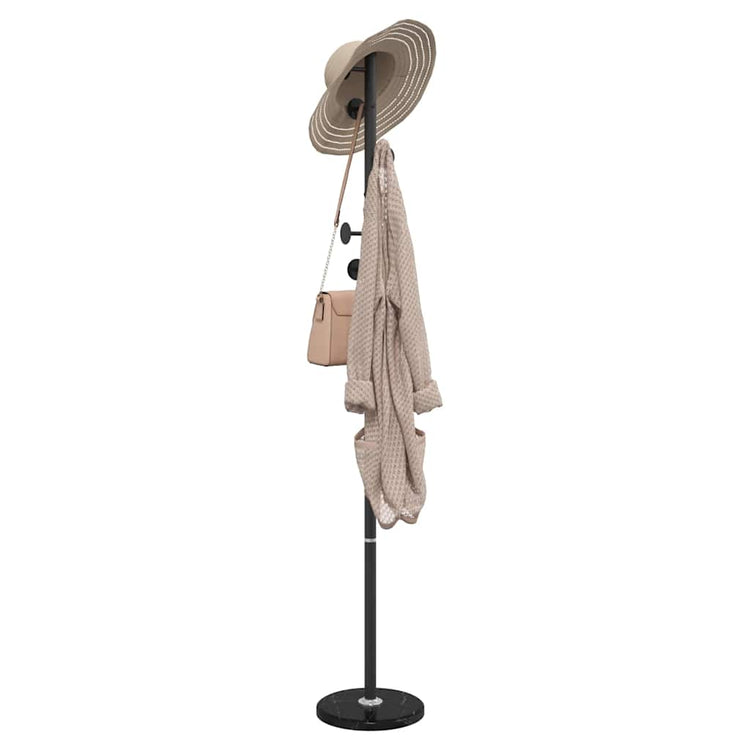 VIDAXL -Kleidungsregal 176 cm Pulver -Bügeleisen schwarz