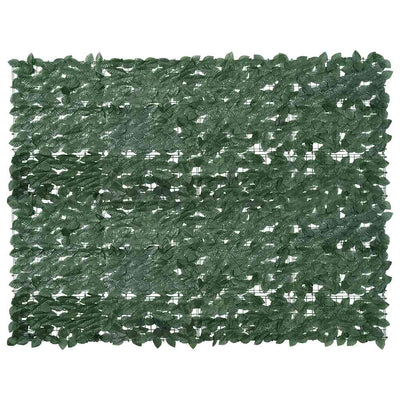 VIDAXL -Balkon -Bildschirm mit dunkelgrünen Blättern 200x150 cm