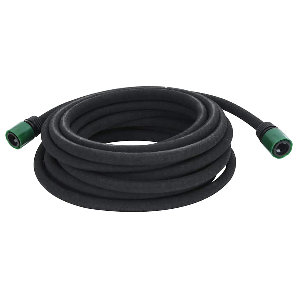 Vidaxl Tropfschlauch 0,6 '' 10 m Gummischwarz