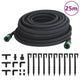 Vidaxl Tropfschlauch 0,6 '' 25 m Gummischwarz