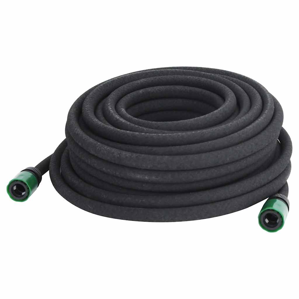 Vidaxl Tropfschlauch 0,6 '' 25 m Gummischwarz