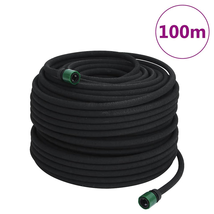 Vidaxx Tropfschlauch 0,6'' 100 m Gummi schwarz