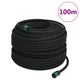 Vidaxx Tropfschlauch 0,6'' 100 m Gummi schwarz