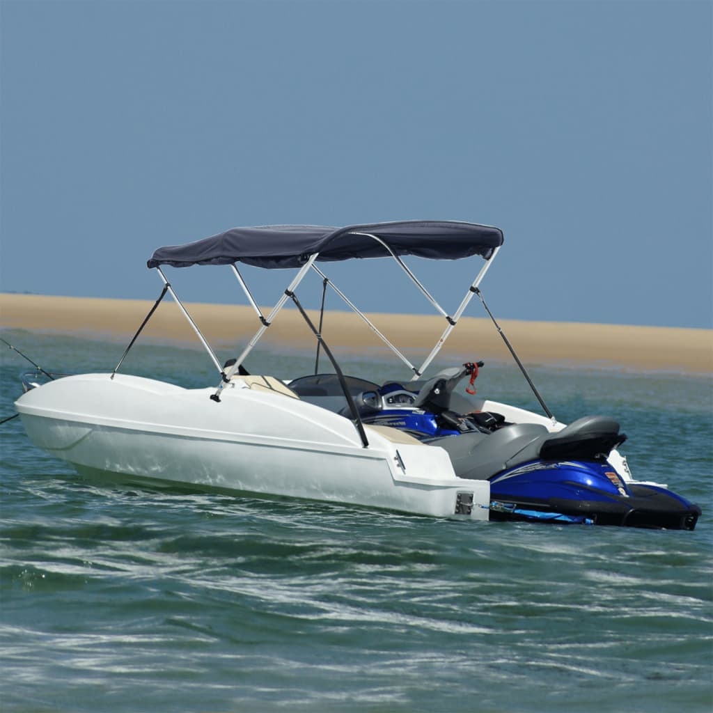 Vidaxx Bimini-Top 3 Bögen mit Seitenwänden 183x(137-152)x137 cm