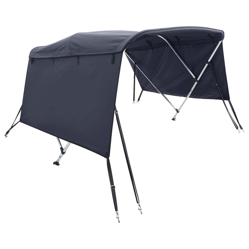 VidaXL Bimini-Top 3 Bögen mit Seitenwänden 183x(154-167)x137 cm