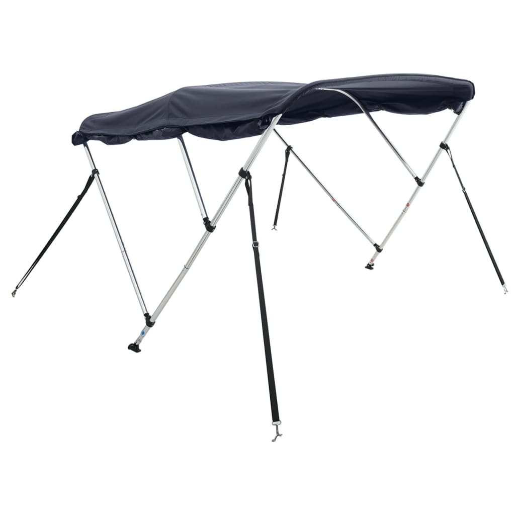 VidaXL Bimini-Top 3 Bögen mit Seitenwänden 183x(154-167)x137 cm