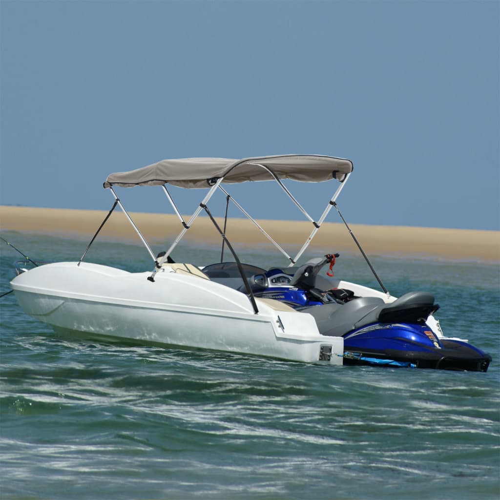Vidaxx Bimini-Top 3 Bögen mit Seitenwänden 183x(137-152)x137 cm