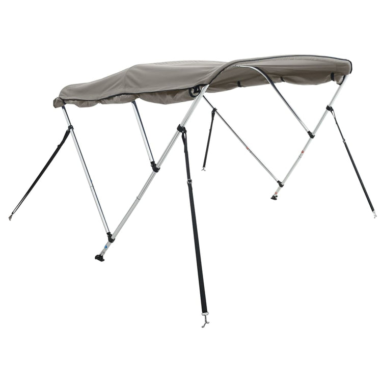VidaXL Bimini-Top 3 Bögen mit Seitenwänden 183x(185-198)x137 cm