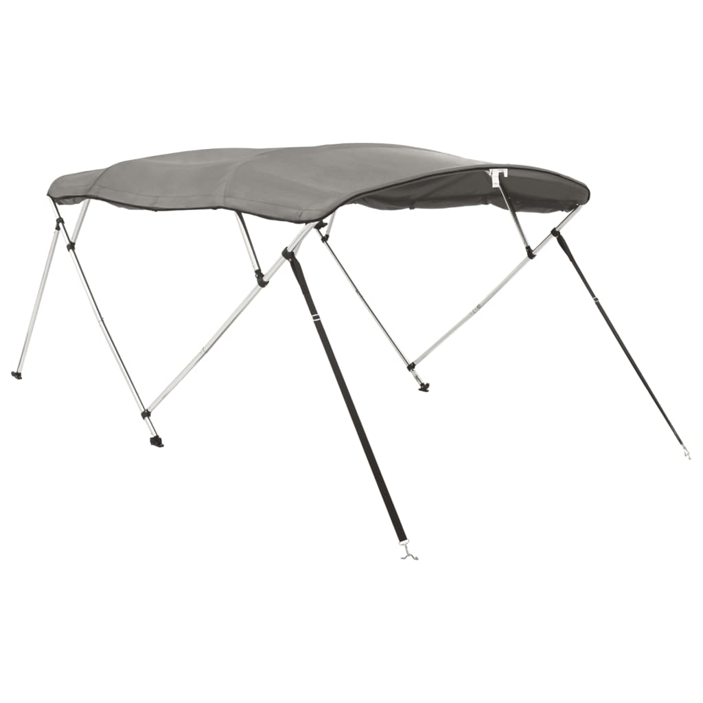 VidaXL Bimini-Top 4 Bögen mit Seitenwänden 243x(185-198)x137 cm