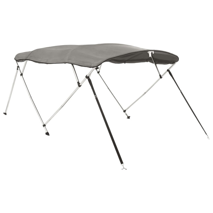 VidaXL Bimini-Top 4 Bögen mit Seitenwänden 243x(185-198)x137 cm