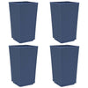 VIDAXL -Pflanzer 4 ST 32.5x32.5x57 cm Polypropengrau