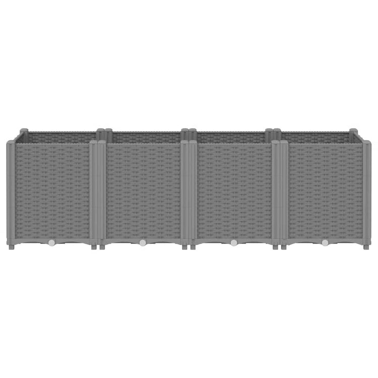VIDAXL -Planungsbox 160x40x53 cm Polypropen hellgrau