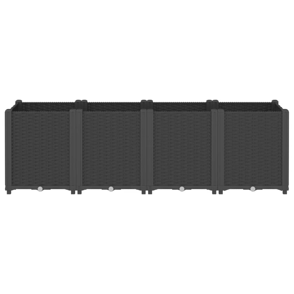 VIDAXL -Planungsbox 160x40x53 cm Polypropen Schwarz