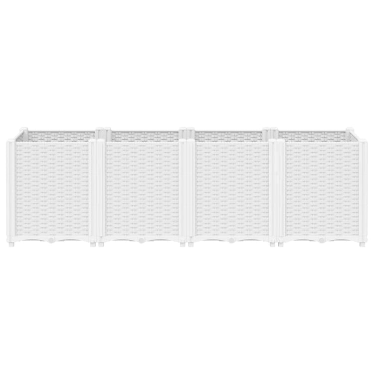 VIDAXL -Planungsbox 160x40x53 cm Polypropen weiß