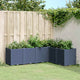 VIDAXL -Planungsbox 160x120x53 cm Polypropengrau