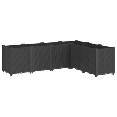 Vidaxx Pflanzgefäß 160x120x53 cm Polypropylen schwarz
