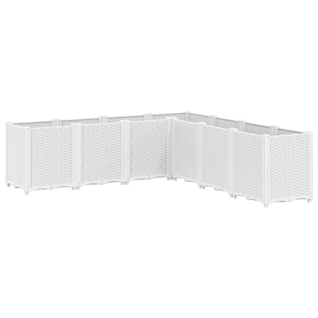 Vidaxx Pflanzgefäß 160x160x53 cm Polypropylen weiß