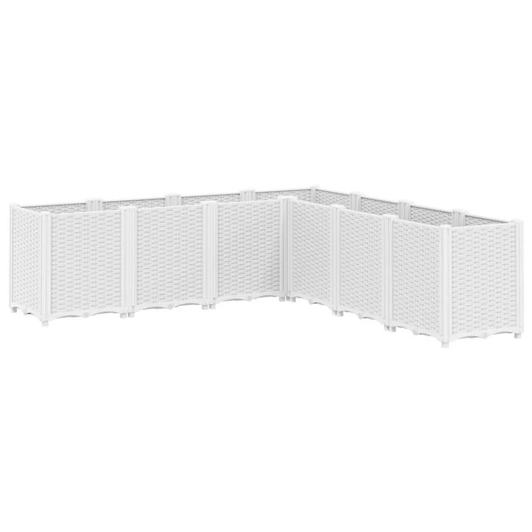Vidaxx Pflanzgefäß 160x160x53 cm Polypropylen weiß