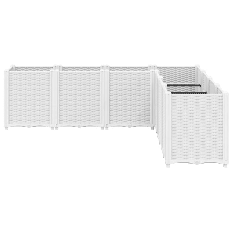 Vidaxx Pflanzgefäß 160x160x53 cm Polypropylen weiß