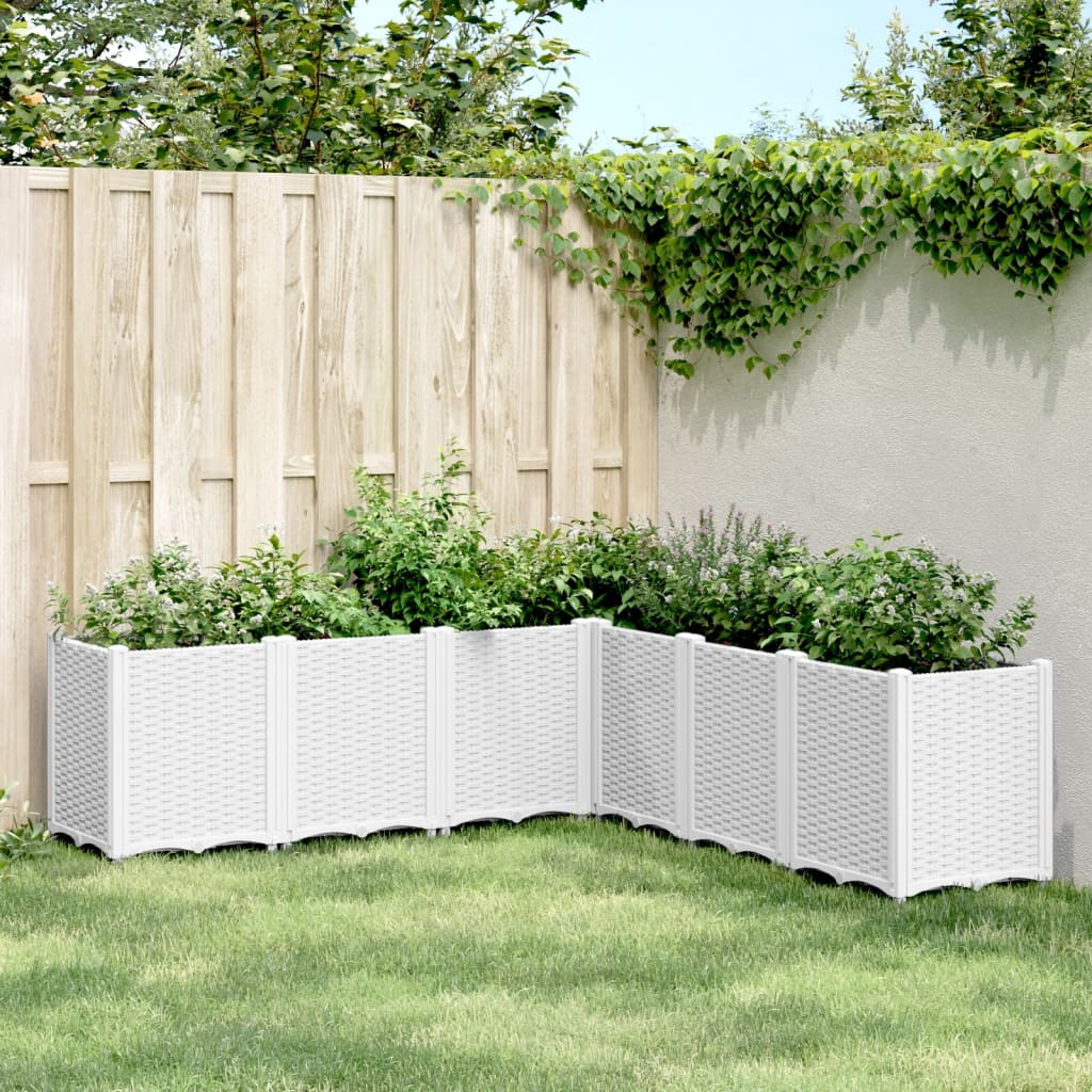 Vidaxx Pflanzgefäß 160x160x53 cm Polypropylen weiß