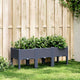 VIDAXL -Planungsbox mit Beinen 120 x 40 x 42 cm Polypropengrau