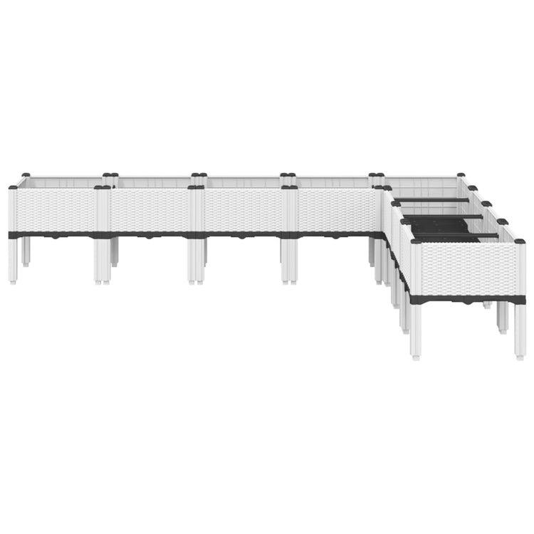 Vidaxl Plannet mit Beinen 200x160x42 cm Polypropen weiß