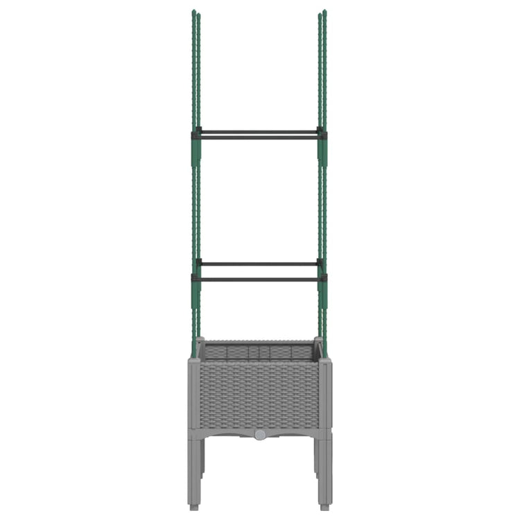 VIDAXL -Planungsbox mit SLAT 40x40x142.5 cm Polypropen hellgrau