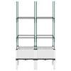 VIDAXL -Pflanzer mit Latwerk 80x40x142.5 cm Polypropen weiß