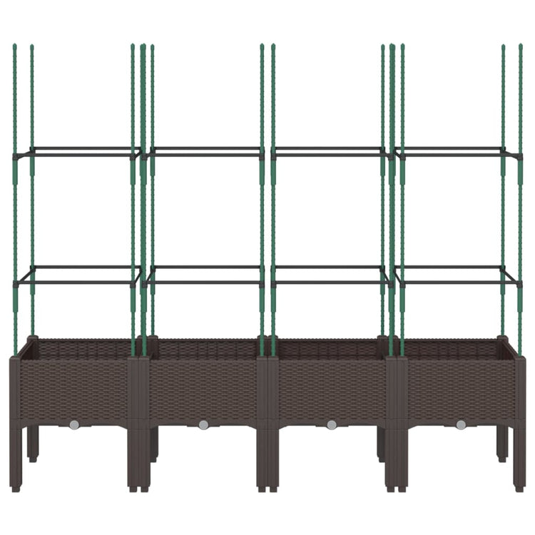VIDAXL -Planungsbox mit SLAT 160x40x142.5 cm Polypropenbraun
