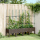 VIDAXL -Planungsbox mit SLAT 160x40x142.5 cm Polypropenbraun