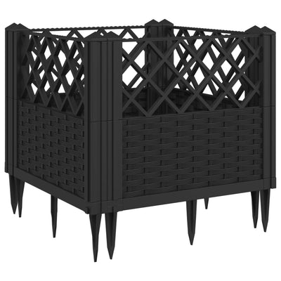 VIDAXL -Planungsbox mit Stiften 43,5 x 43,5 x 43,5 cm Polypropen schwarz