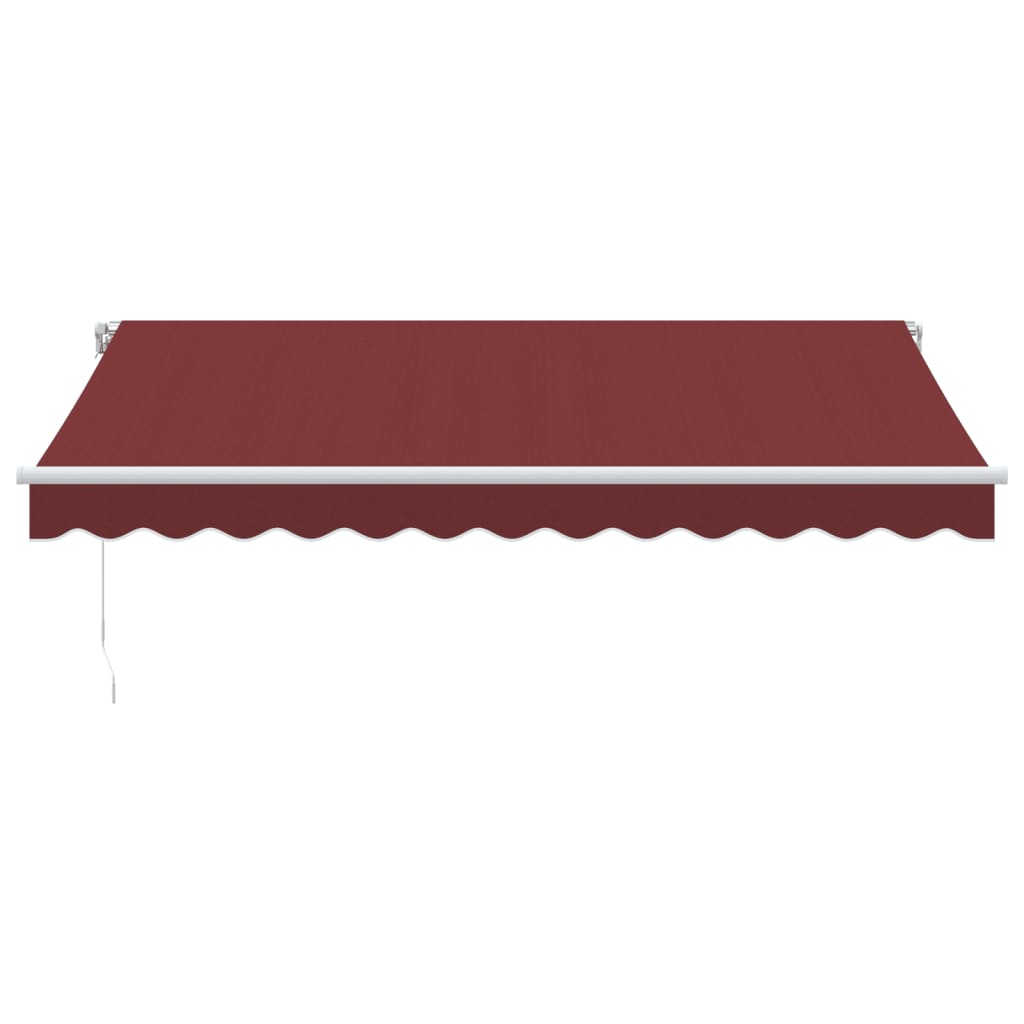 Vidaxx Markise manuell ausziehbar 350x250 cm bordeauxrot