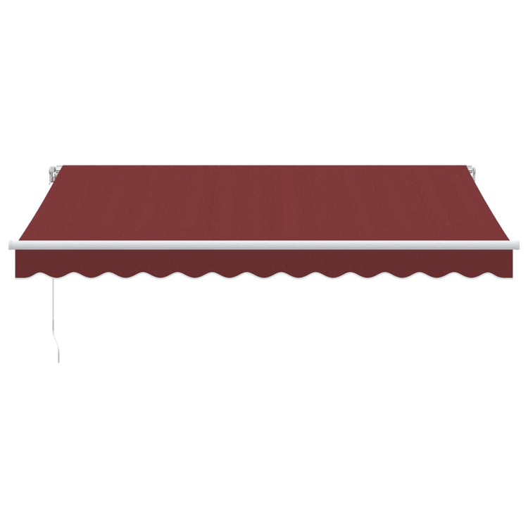 Vidaxx Markise manuell ausziehbar 350x250 cm bordeauxrot