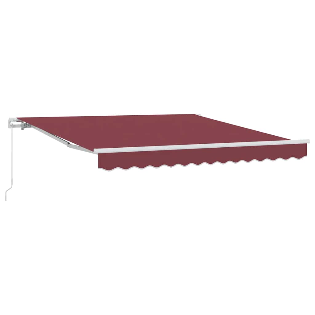 Vidaxx Markise manuell ausziehbar 300x250 cm bordeauxrot