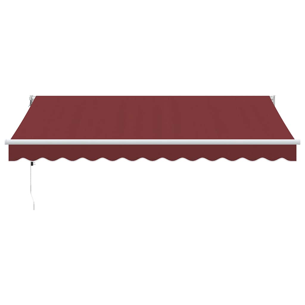 Vidaxx Markise automatisch ausziehbar 350x250 cm bordeauxrot