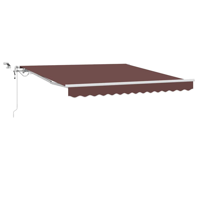 Vidaxx Markise automatisch ausziehbar mit LED 300x250 cm braun