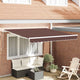 Vidaxx Markise manuell ausziehbar 300x250 cm braun
